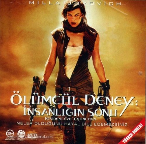 Resident Evil: Extinction - Turkish Movie Cover