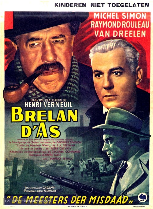 Brelan d&#039;as - Belgian Movie Poster