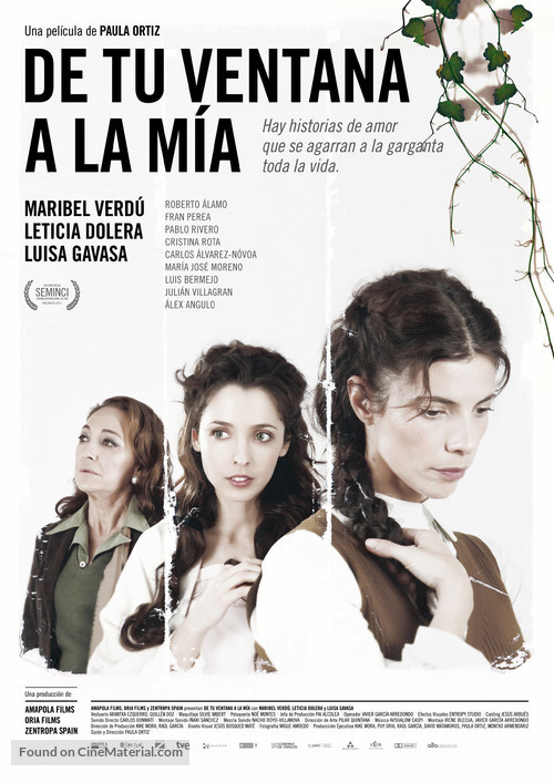 De tu ventana a la m&iacute;a - Spanish Movie Poster