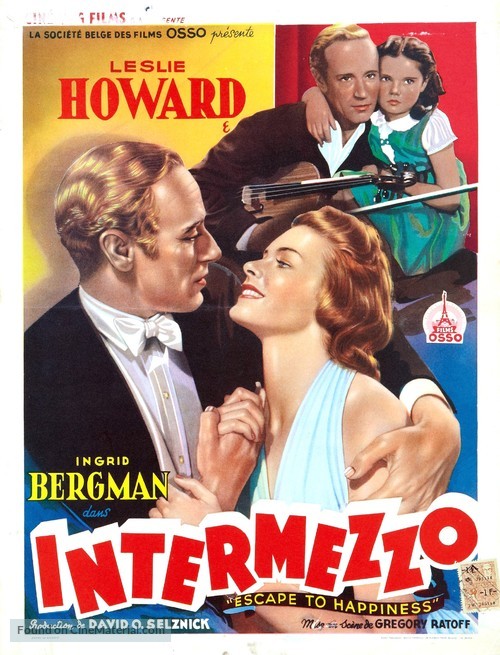 Intermezzo: A Love Story - Belgian Movie Poster