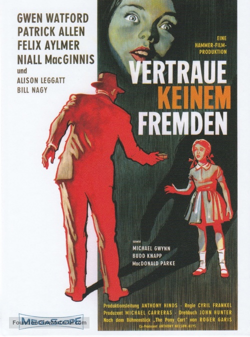 Never Take Sweets from a Stranger - German Blu-Ray movie cover