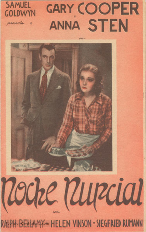 The Wedding Night - Spanish Movie Poster