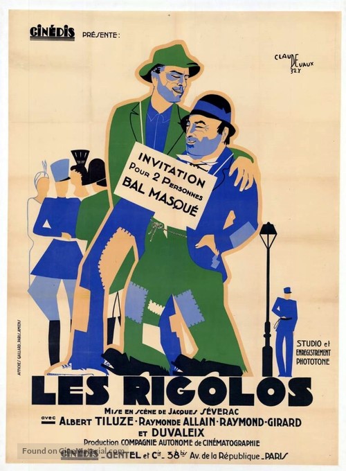 Les rigolos - French Movie Poster