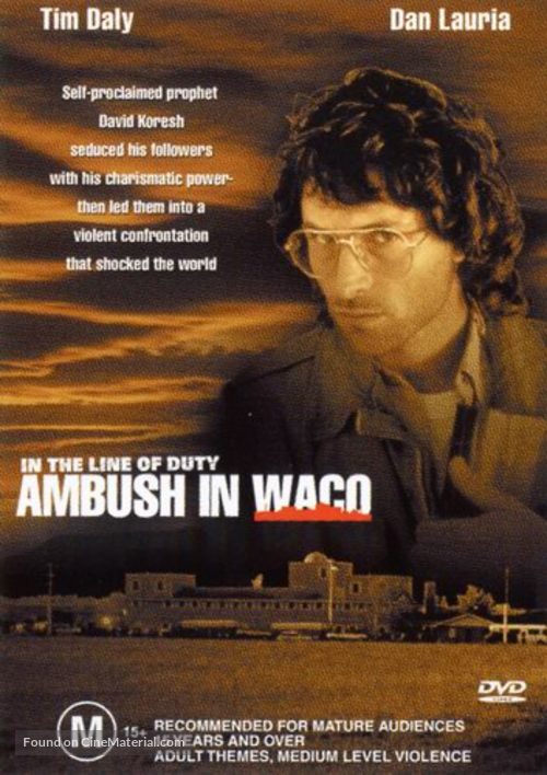 In the Line of Duty: Ambush in Waco - Australian DVD movie cover