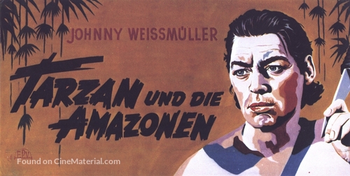 Tarzan and the Amazons - German Movie Poster