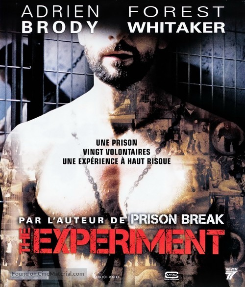 The Experiment - French Blu-Ray movie cover