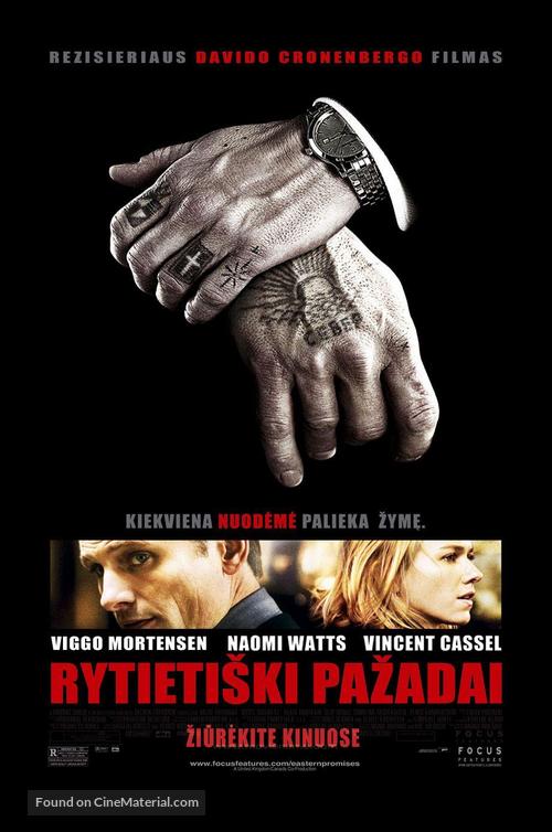 Eastern Promises - Lithuanian Movie Poster