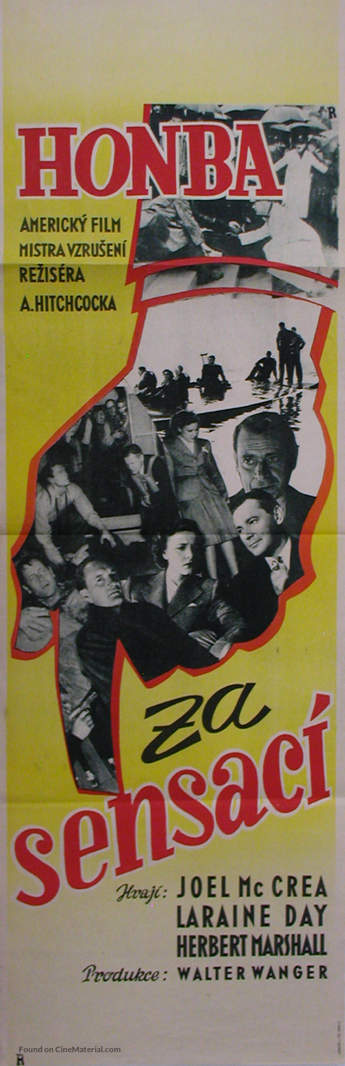 Foreign Correspondent - Czech Movie Poster