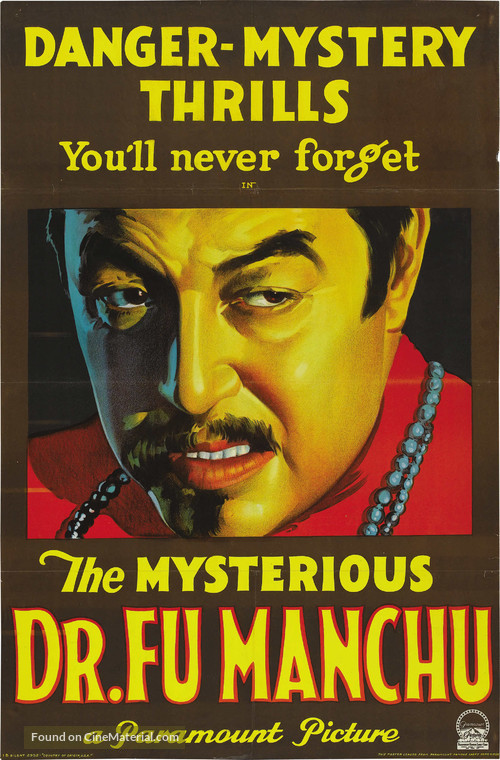The Mysterious Dr. Fu Manchu - Movie Poster