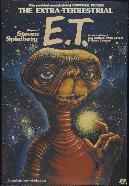 E.T. The Extra-Terrestrial - Polish Movie Poster