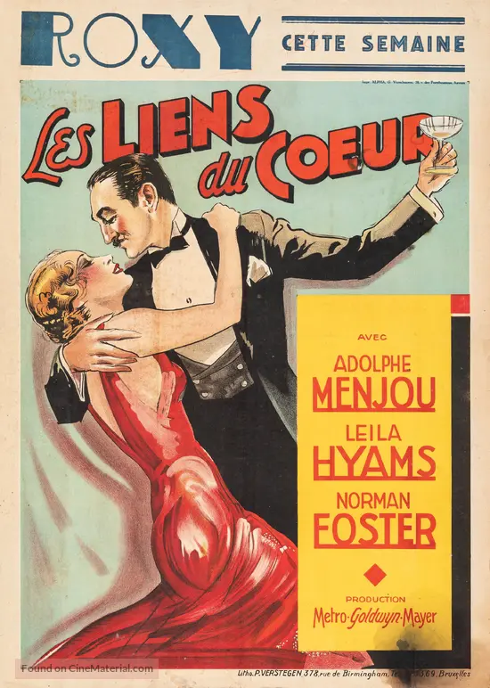 Men Call It Love - Belgian Movie Poster