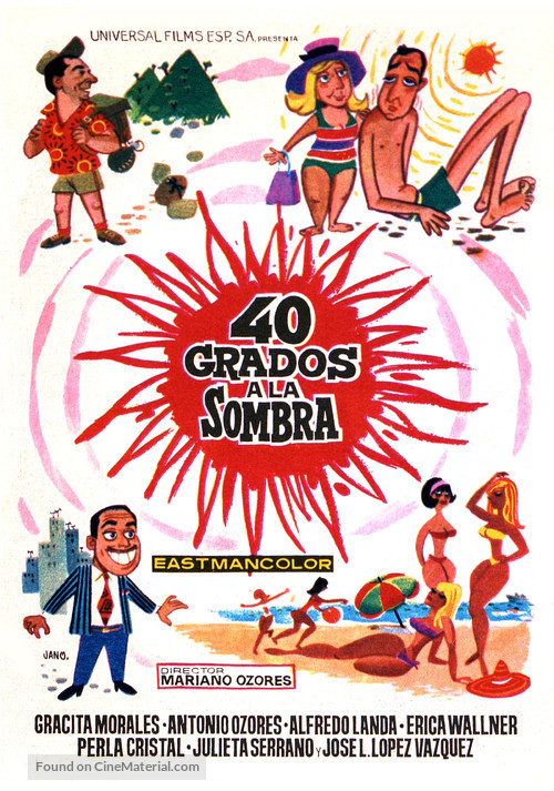 40 grados a la sombra - Spanish Movie Poster