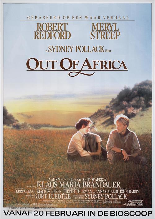 Out of Africa - Dutch Movie Poster