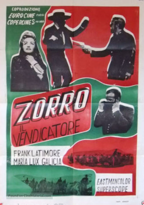 La venganza del Zorro - Italian Movie Poster