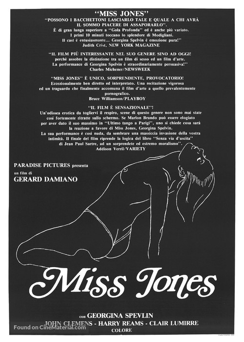 The Devil in Miss Jones - Italian Movie Poster