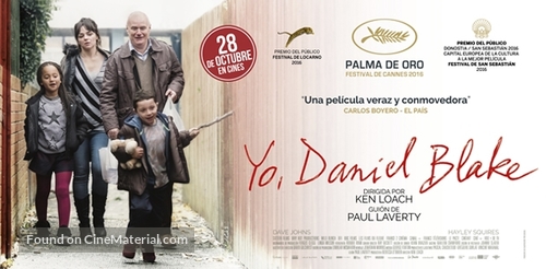 I, Daniel Blake - Spanish Movie Poster