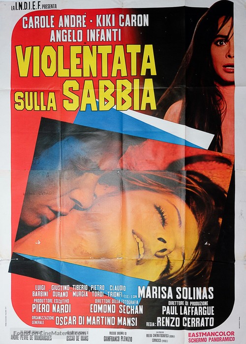 Violentata sulla sabbia - Italian Movie Poster