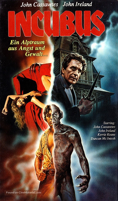 Incubus - German VHS movie cover