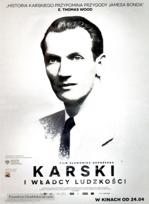 Karski i wladcy ludzkosci - Polish Movie Poster