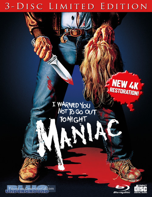 Maniac - Blu-Ray movie cover