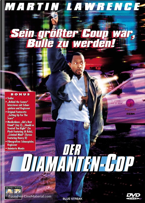 Blue Streak - German DVD movie cover