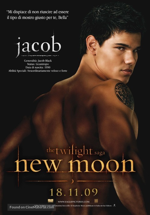 The Twilight Saga: New Moon - Italian Movie Poster