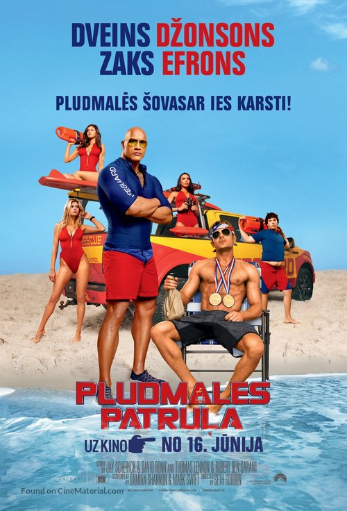 Baywatch - Latvian Movie Poster