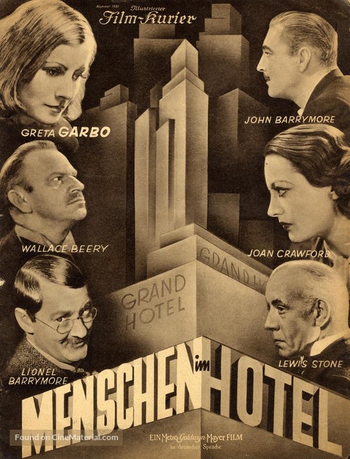 Grand Hotel - German poster