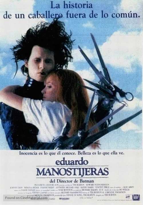 Edward Scissorhands - Spanish Movie Poster