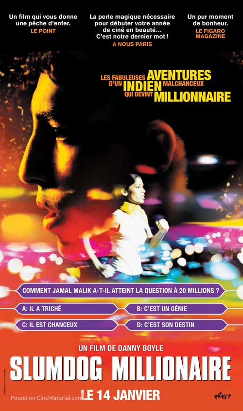 Slumdog Millionaire - French Movie Poster