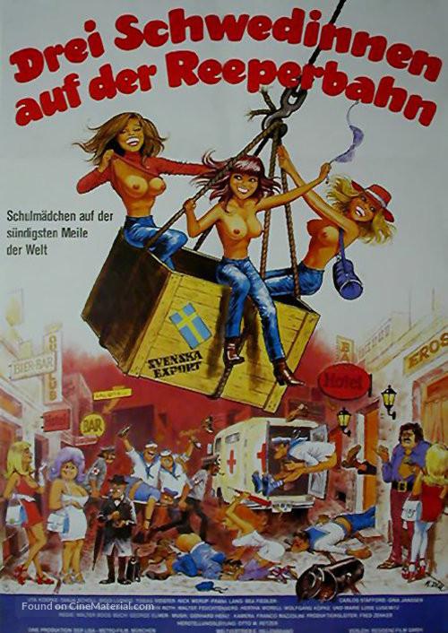 Drei Schwedinnen auf der Reeperbahn - German Movie Poster