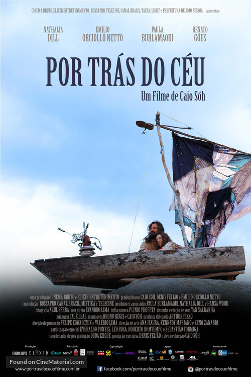 Por Tr&aacute;s do C&eacute;u - Brazilian Movie Poster