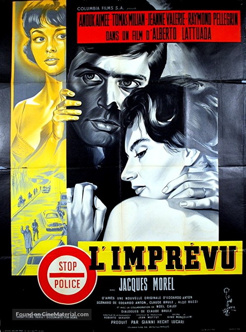 L&#039;imprevisto - French Movie Poster