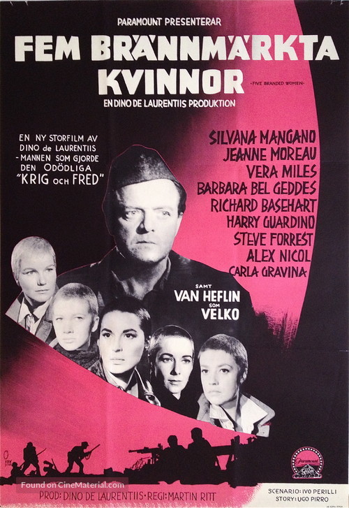 5 Branded Women - Swedish Movie Poster