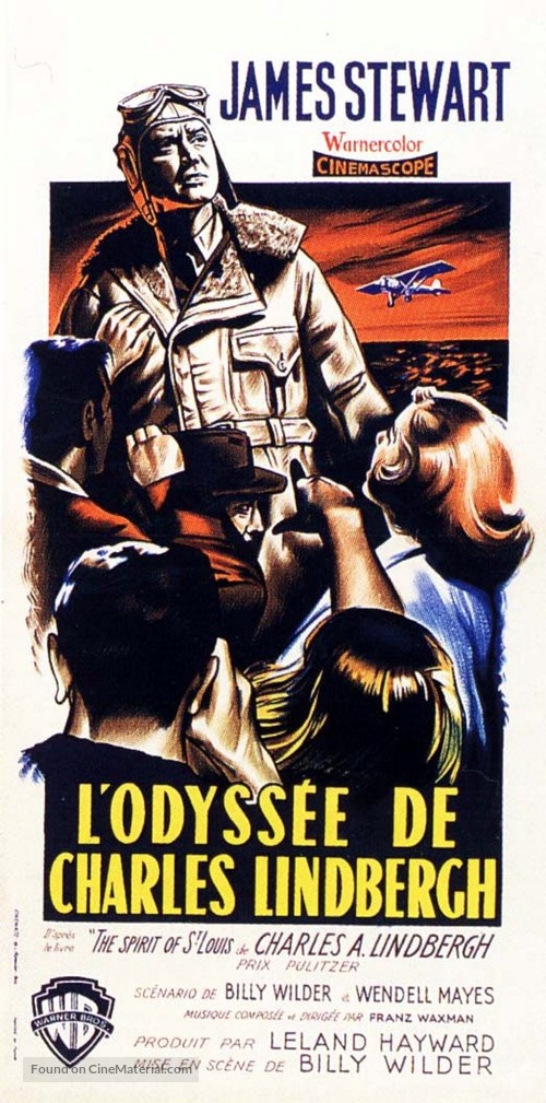The Spirit of St. Louis (1957) French movie poster