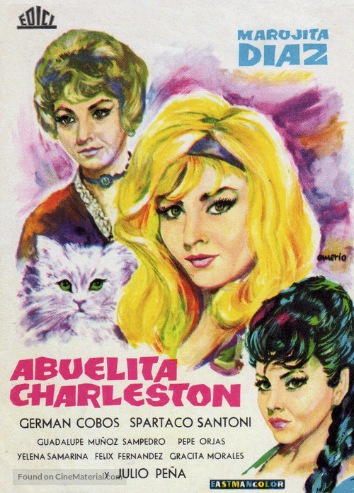 Abuelita Charlest&oacute;n - Spanish Movie Poster
