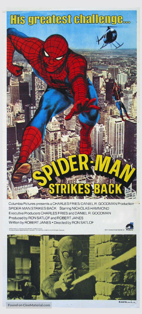 Spider-Man Strikes Back - Australian Movie Poster