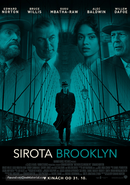 Motherless Brooklyn - Slovak Movie Poster