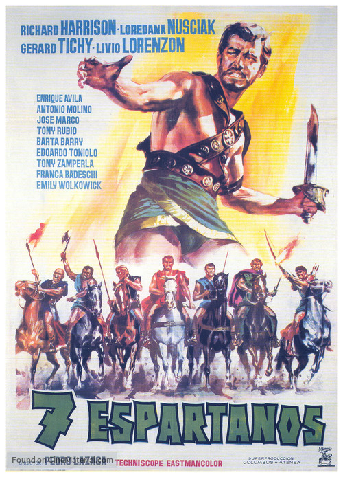 I sette gladiatori - Spanish Movie Poster
