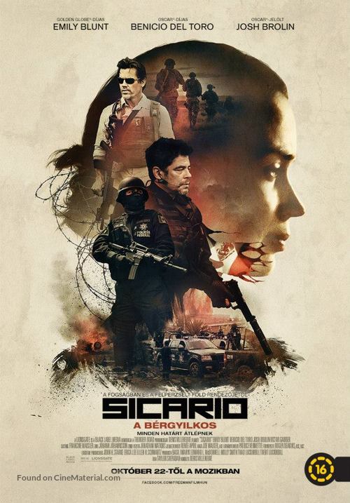 Sicario - Hungarian Movie Poster