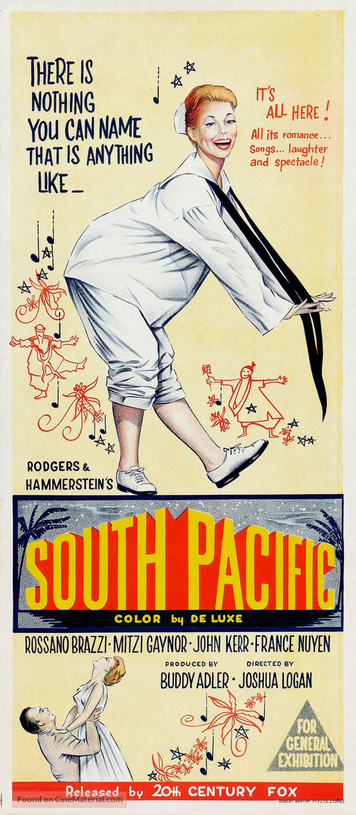 South Pacific - Australian Movie Poster