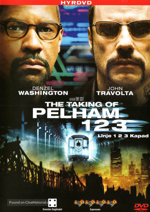 The Taking of Pelham 1 2 3 - Swedish DVD movie cover