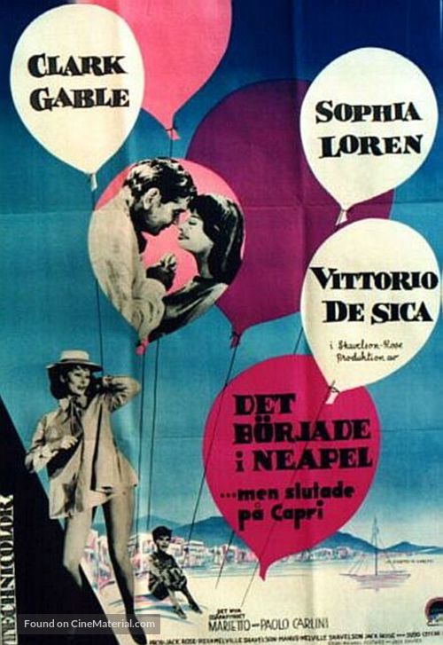 It Started in Naples - Swedish Movie Poster