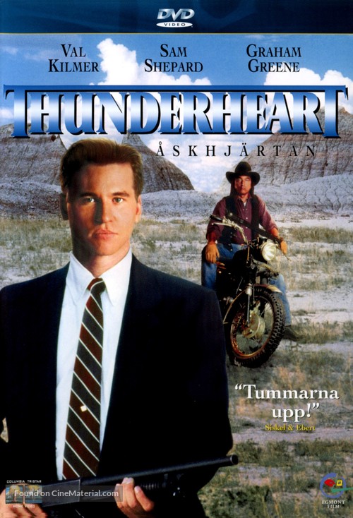 Thunderheart - Swedish DVD movie cover