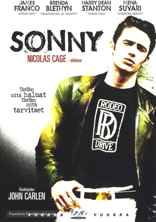 Sonny - Finnish DVD movie cover