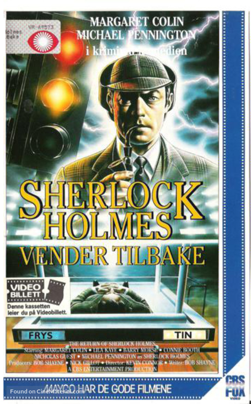 The Return of Sherlock Holmes - Norwegian VHS movie cover