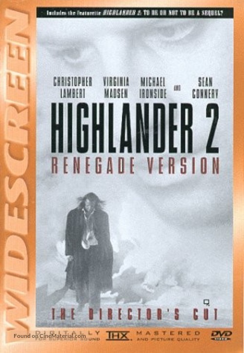 Highlander II: The Quickening - DVD movie cover