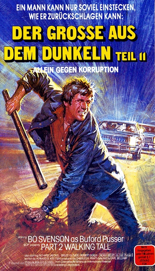 Part 2 Walking Tall - German VHS movie cover