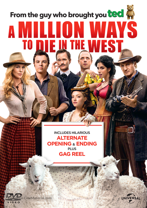 A Million Ways to Die in the West - British DVD movie cover