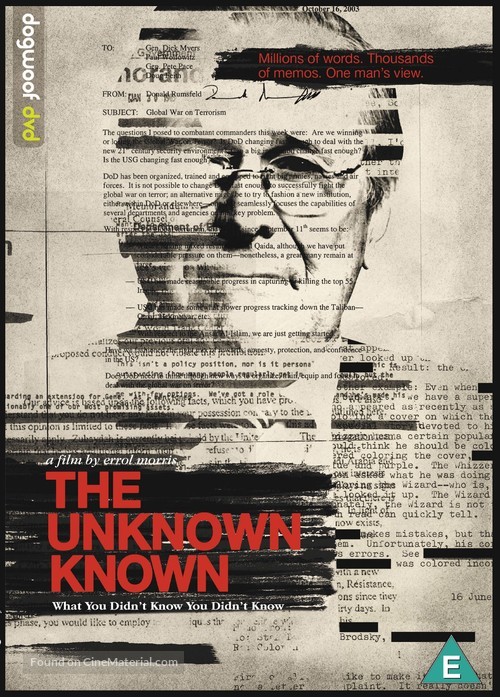 The Unknown Known - British DVD movie cover